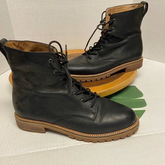 Madewell Leather Combat Boots - Picture 4 of 14